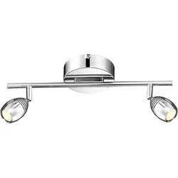 LED Deckenlampe Deckenleuchte Wohnzimmerlampe Beweglicher Spot Silber Deckenstrahler