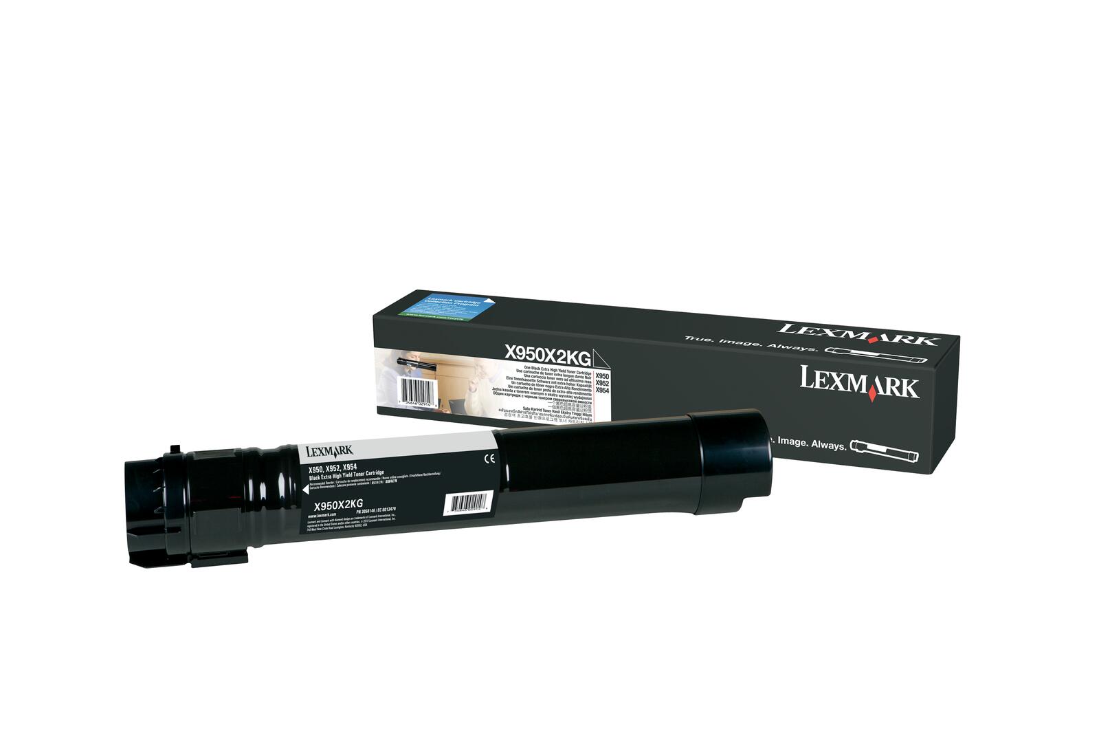 Lexmark Original Toner Standard Variante - X950 schwarz 32.000 Seiten (X950X2KG)