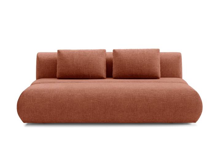 Masseno Sofa ATOMO mit Schlaffunktion, Ausziehbares Bettsofa - Orange, WIND 52