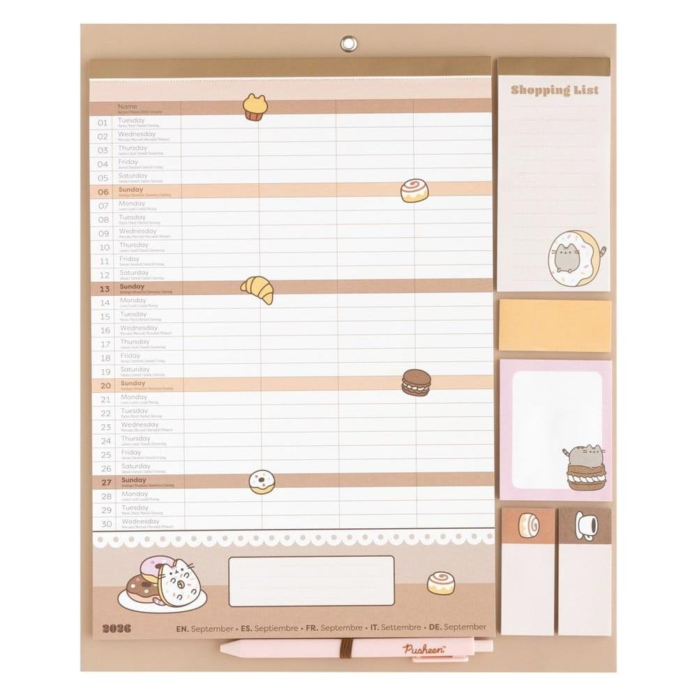 Grupo Erik Pusheen agenda magnétique 2026/27 30 x 35 cm (GPE83215)