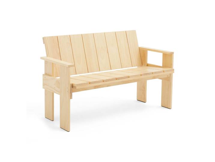 HAY Crate Dining Bench Bank Kiefernholz lackiert Klar