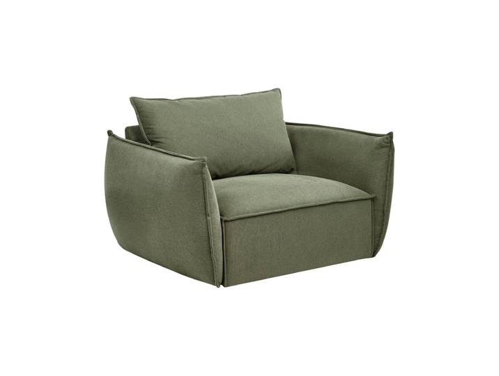 Fauteuil en tissu vert h78
