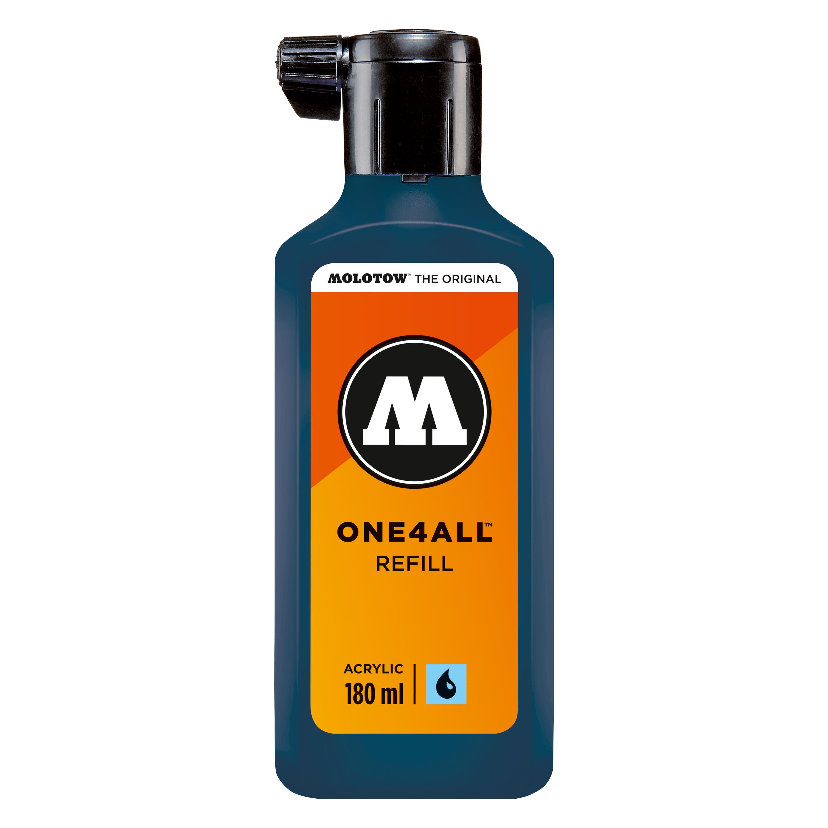 Molotow Nachfülltinte One4All für Permanentmarker 180ml petrol (Grün, 180 ml) (MO692027)