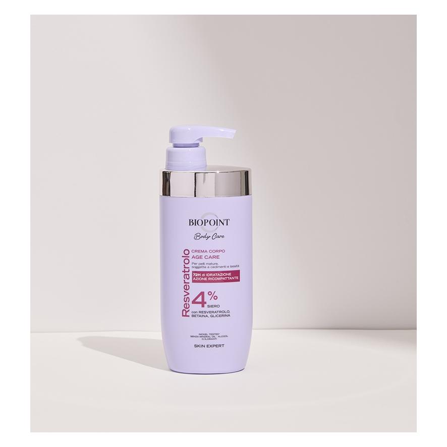 Biopoint Body Care Krem do ciała przeciwstarzeniowy Resveratrol 500 ml (Körpercreme, 500 ml) (PV00225)
