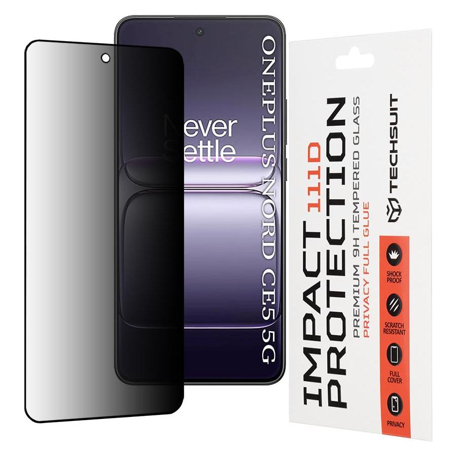 Techsuit - 111D Privacy Full Glue - OnePlus Nord CE5 - Black (OnePlus Nord CE5) (61774757)