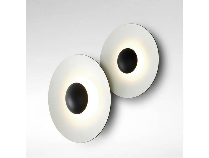 Ginger 60 C Applique Murale Wengé-Blanc - Marset - Salon / séjour - Aluminium