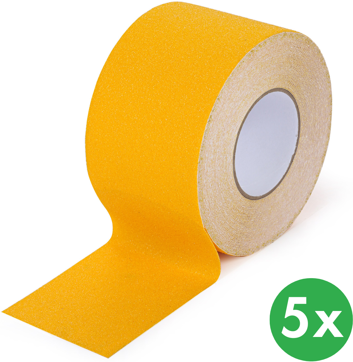 B2B Partner Antirutschband, Feinkorn, 100 mm x 18,3 m, 5 Stk, gelb