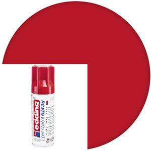 Edding Sprühfarbe 5200 Permanent Spray, 200 ml, verkehrsrot, glänzend, RAL 3020, Acryllack