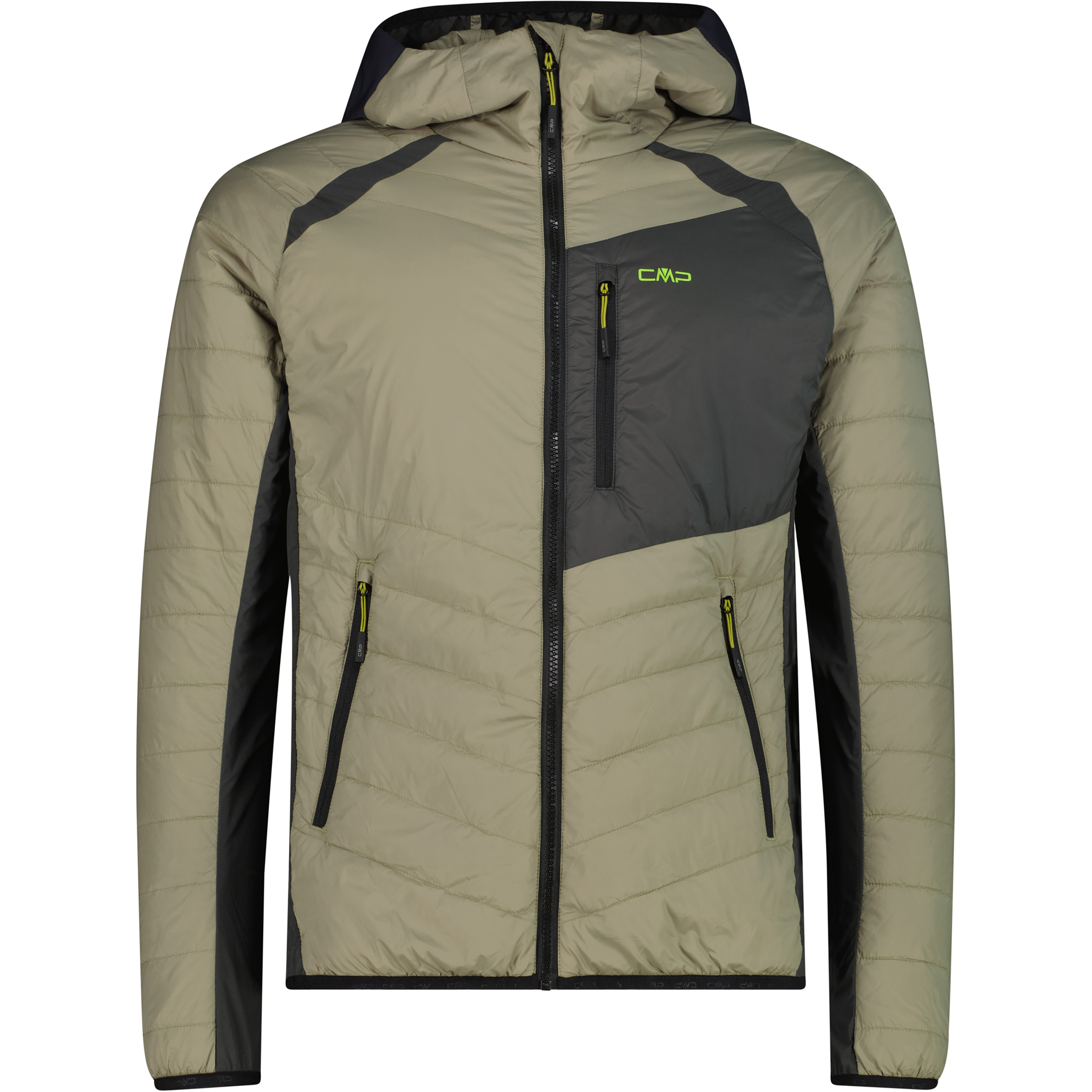 CMP Hybrid Herren Kunstfaserjacke oliv Größe XL Trekking Winddicht