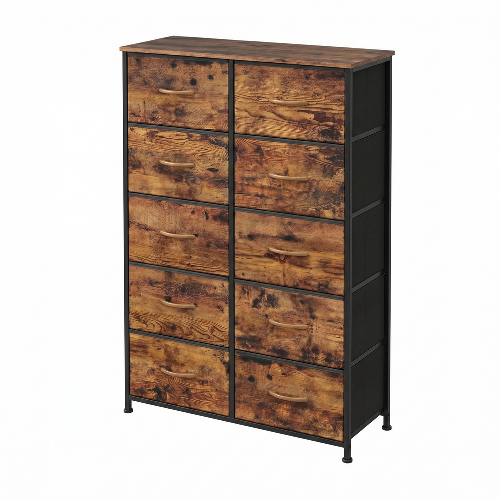 SONGMICS Kommode, Schrank, 10 Stoffschubladen LGSB35125BH04