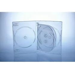 Sauerwald DVD Hüllen transparent 6er DVD Box, 25 Stück