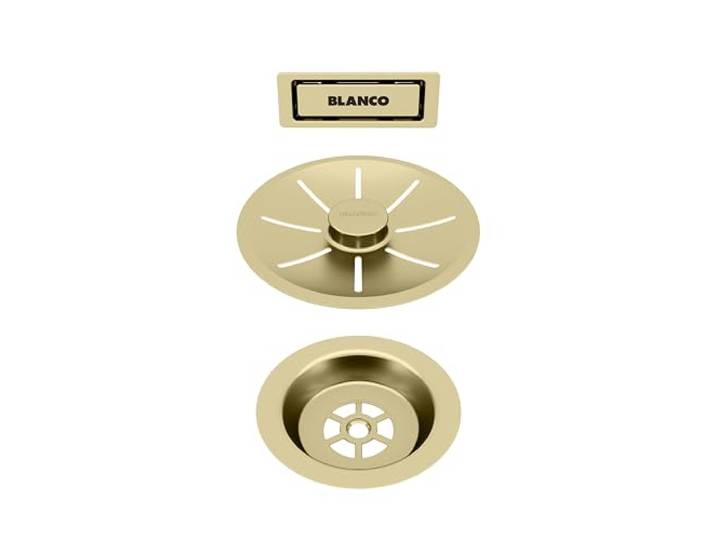 BLANCO Kit de vidange et de trop-plein pour bac simple - Or satiné