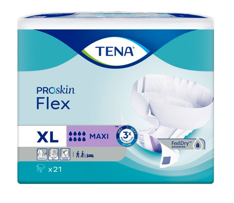 Tena Proskin Flex Maxi XL - 3 paquets de 21 protections