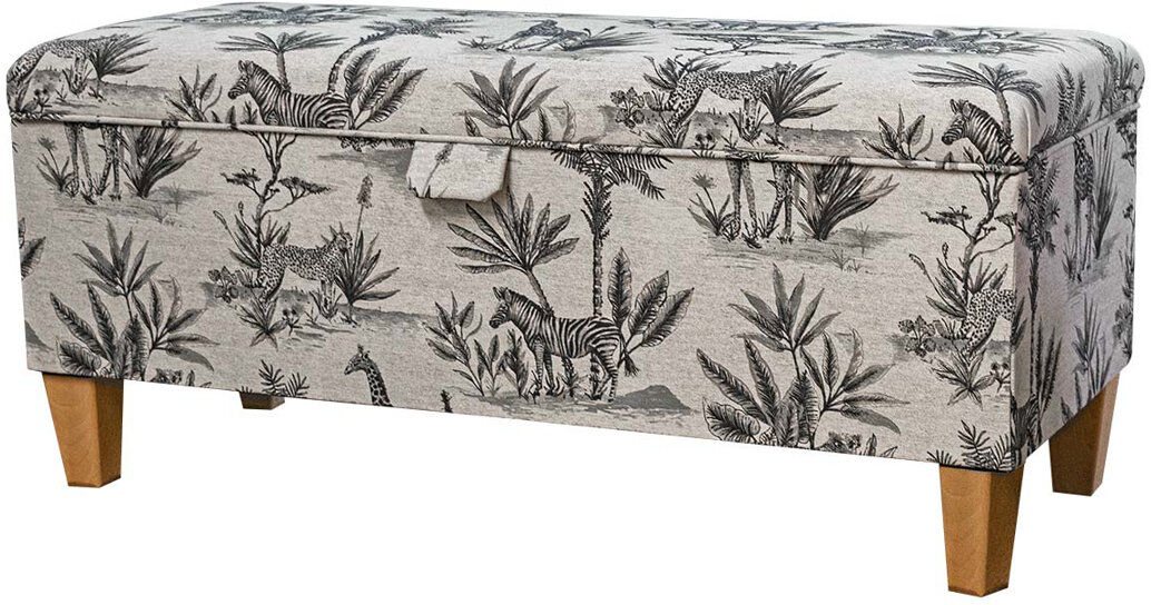 Beaumont 100cm Storage Bench White Safari 101.6cm W X 40.64cm D