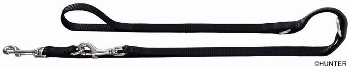 DOG SPORT HUNTER Verstellbare Führleine Ecco Sport 15/200, schwarz
