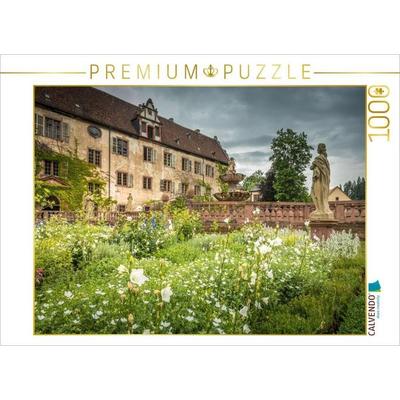 CALVENDO Puzzle Garten von Kloster Bronnbach bei Wertheim | 1000 Teile Lege-Größe 64 × 48 cm Foto-Puzzle für glückliche Stunden