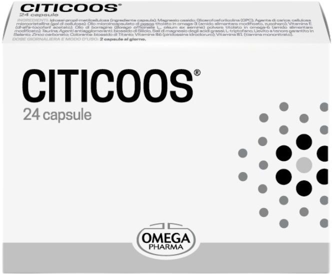 OMEGA PHARMA SpA CITICOOS, 24 Capsule