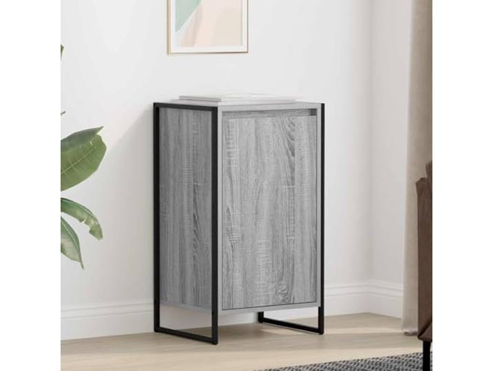 HEFZGDB Modernes Sideboard mit Stahlbeinen für Wohnzimmer - Stabiles mit internen Regalen und Fächern zur Aufbewahrung für Deko und Bücher - Funktionales Industrie-Sideboard
