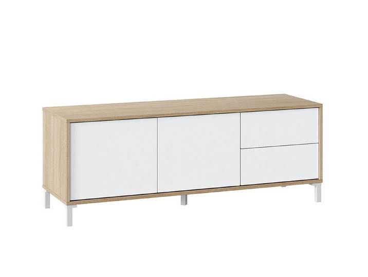 freiraum TV-Board BROOKLYN, in Canadian Eiche/Artik White - 130x47x41 (BxHxT)