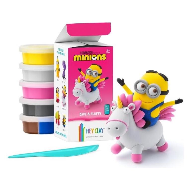 Tm Hey Clay - Minions: Dave und Fluffy mit Zubehör (47133009)