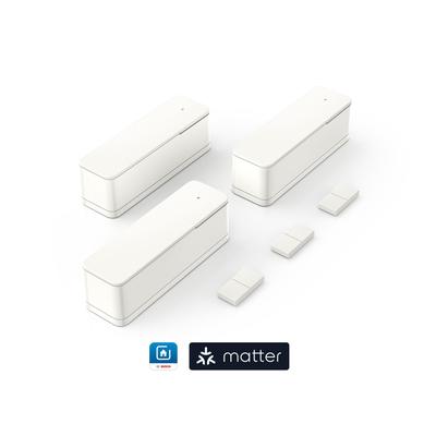 BOSCH Smarter Kontaktsensor "Tür-/Fensterkontakt II [+M] weiß - 3er-Pack", weiß, Smart-Home-Stationen