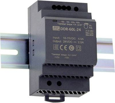 Mean Well DDR-60G-24 voeding en spanningsomvormer, 60W