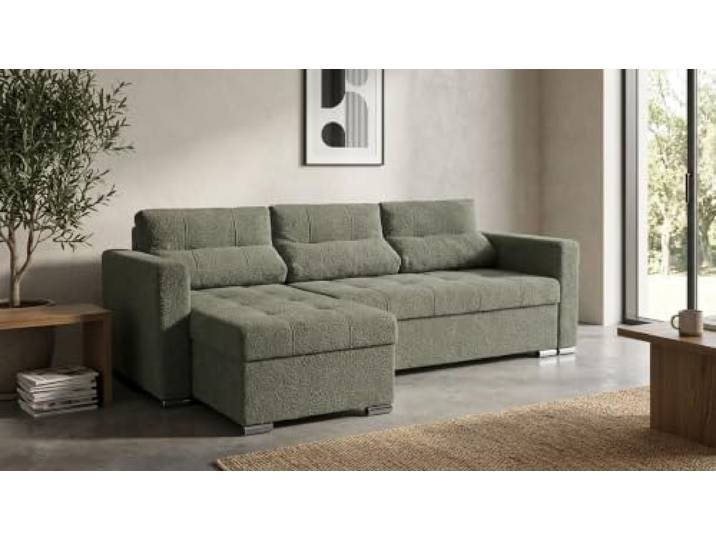 Family Meble Ecksofa Varius Hunter mit Schlaffunktion und 2 Bettkästen, Ecke Links oder rechts montierbar – Variante Hunter 21