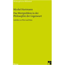 Hartmann:Das Wertproblem in der Philoso, Fachbücher von Nicolai Hartmann