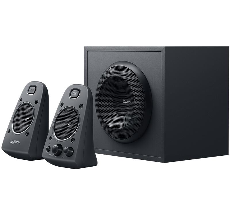 Logitech Z-625 2.1-Lautsprechersystem mit Subwoofer und Optischem Eingang 980-001256