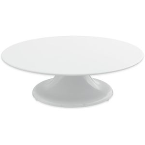 thermohauser Tortenplatte 5000243071, mit Fuß, aus Melamin, Ø 32 cm, weiß, drehbar