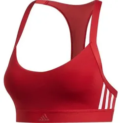 ADIDAS Damen All Me 3-Streifen Sport-BH, Größe XXS in Rot Rot