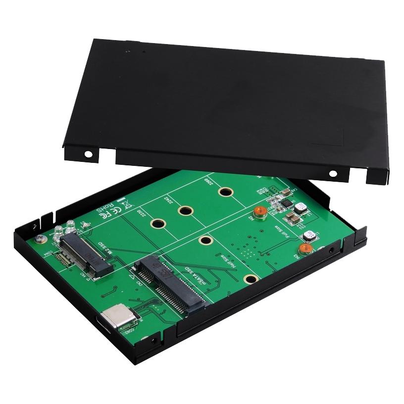 Exsys EX-3672 HDD / SSD-Gehäuse 2.5" Schwarz Speichergehäuse (EX-3672)