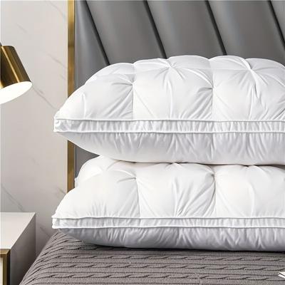 Inspire Essentials CloudRest Luxury Hotel Pillow Deep Sleep Neck Support Pillow With 990g Filling For All Season Comfort 1 Pc White