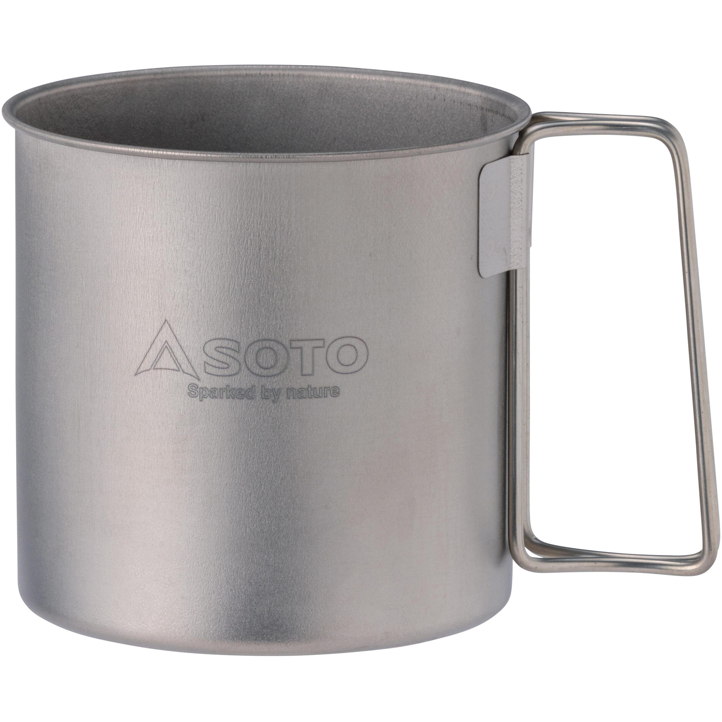 Soto Titanium Becher Campinggeschirr silber Größe 0.6L Trekking