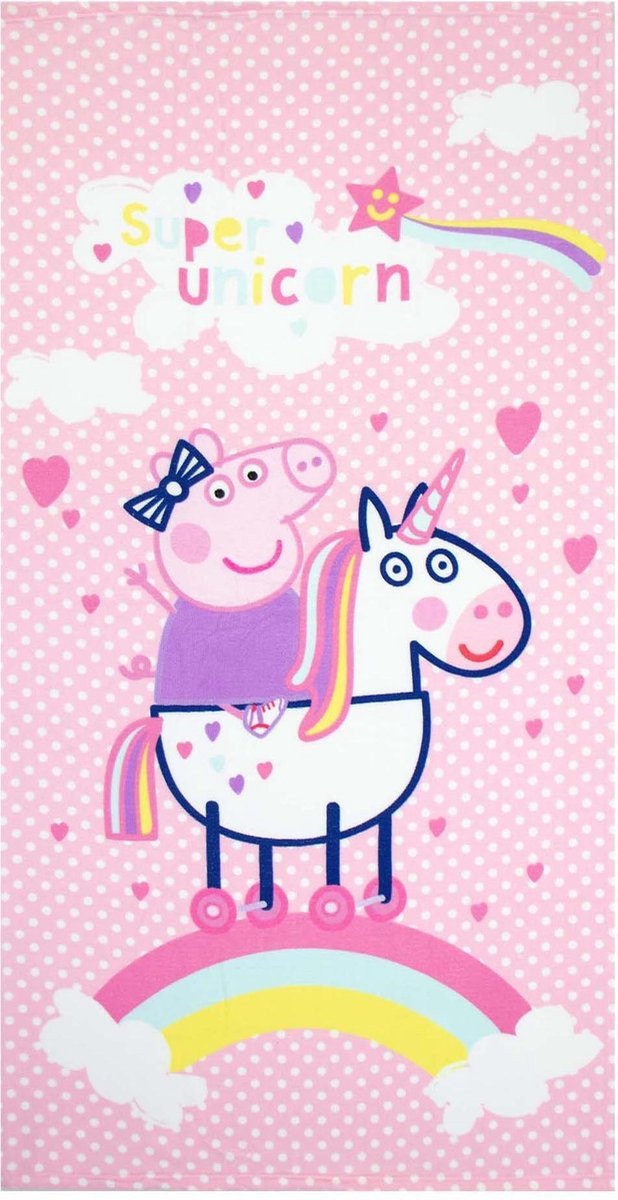 Peppa Pig strandlaken voor volwassenen van microfiber