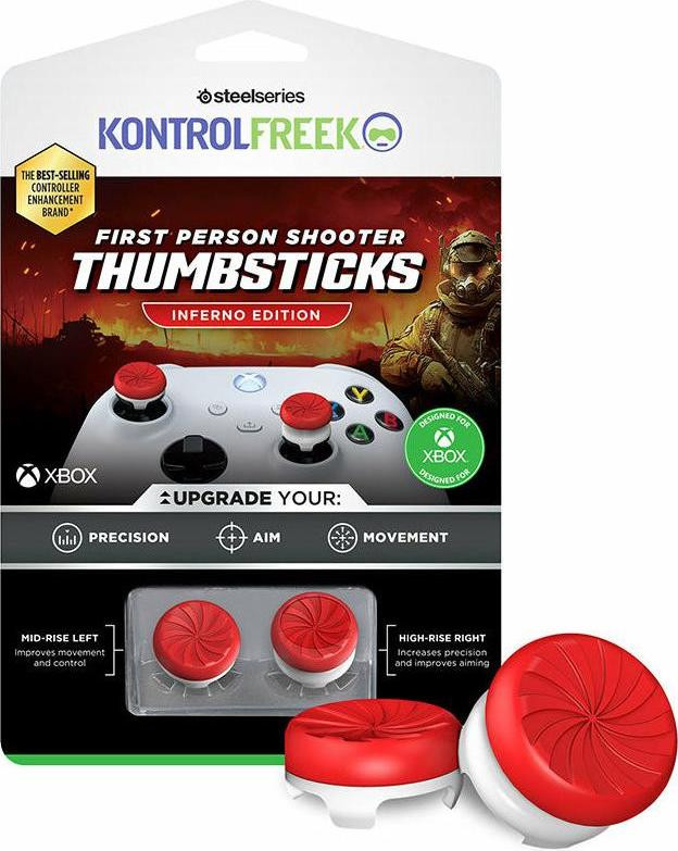 SteelSeries Analoge stickverlengstukken voor Xbox One, Xbox Series S en Xbox Series X, Rood