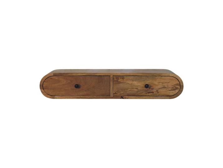 Artisan Furniture Konsole wandmontiert, Braun, Holz, 80x15x32 cm, Wohnzimmer, Regale, Wandboards