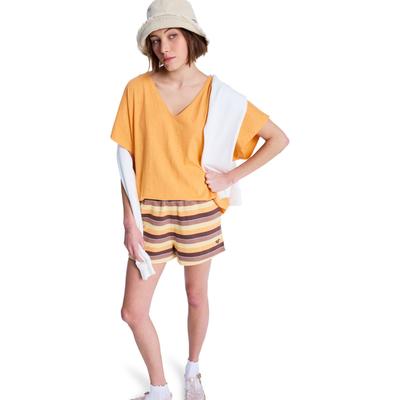 T-Shirt ROXY "Nightfall", Damen, Gr. S, orange (papaya), Obermaterial: 100% Baumwolle., Shirts T-Shirt