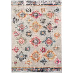 Pergamon, Teppich, Kurzflor Designer Teppich Modern Vintage Orient Muster (120 x 170 cm)