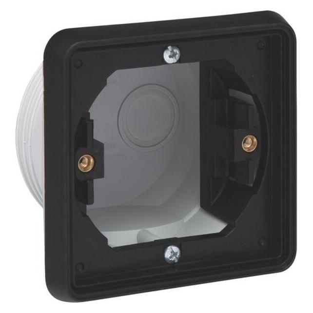 Servodan Einbaudose 1-modulig, schwarz (761-73000)