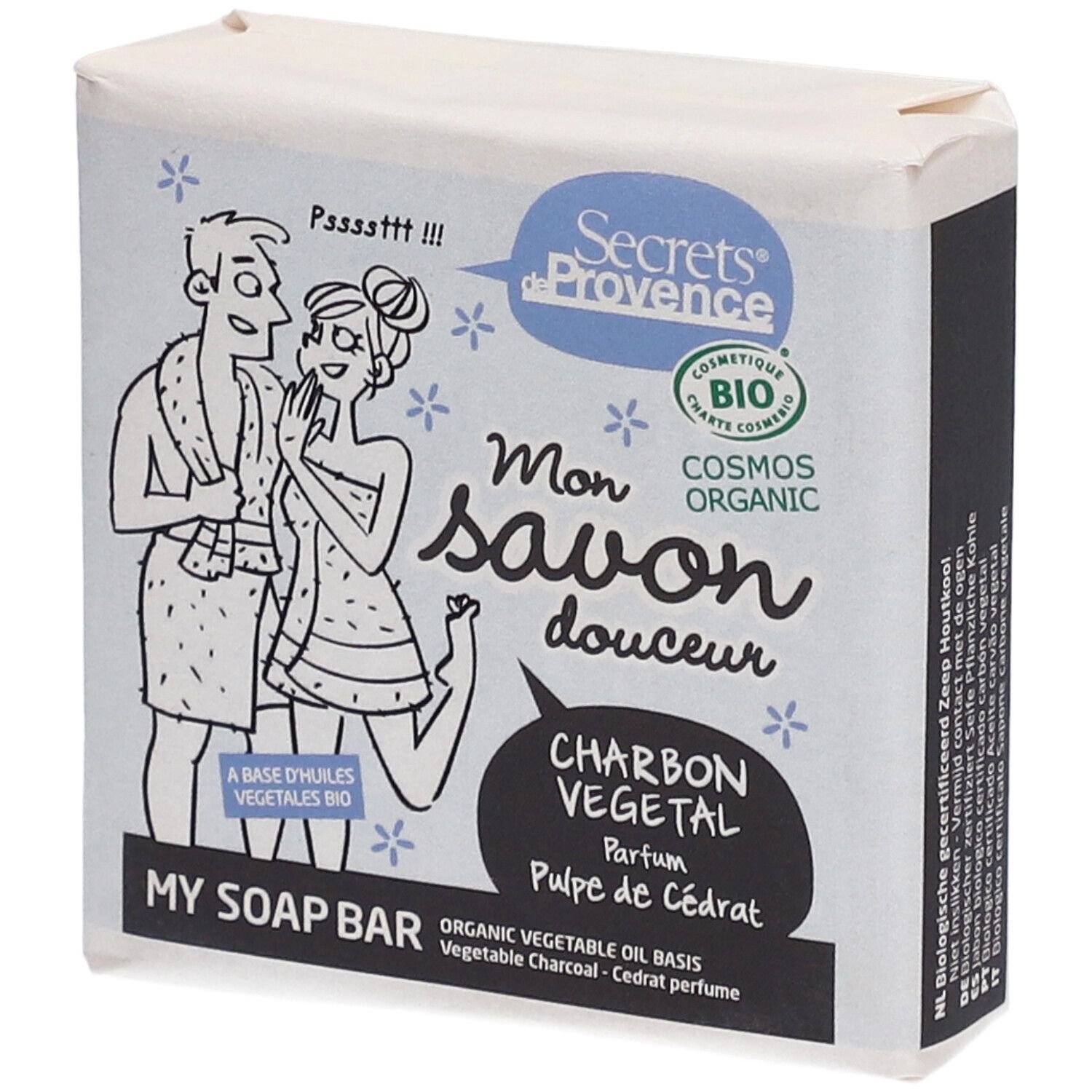 Secrets De Provence My Soap Bar Vegetable Charbon 100 g Seife