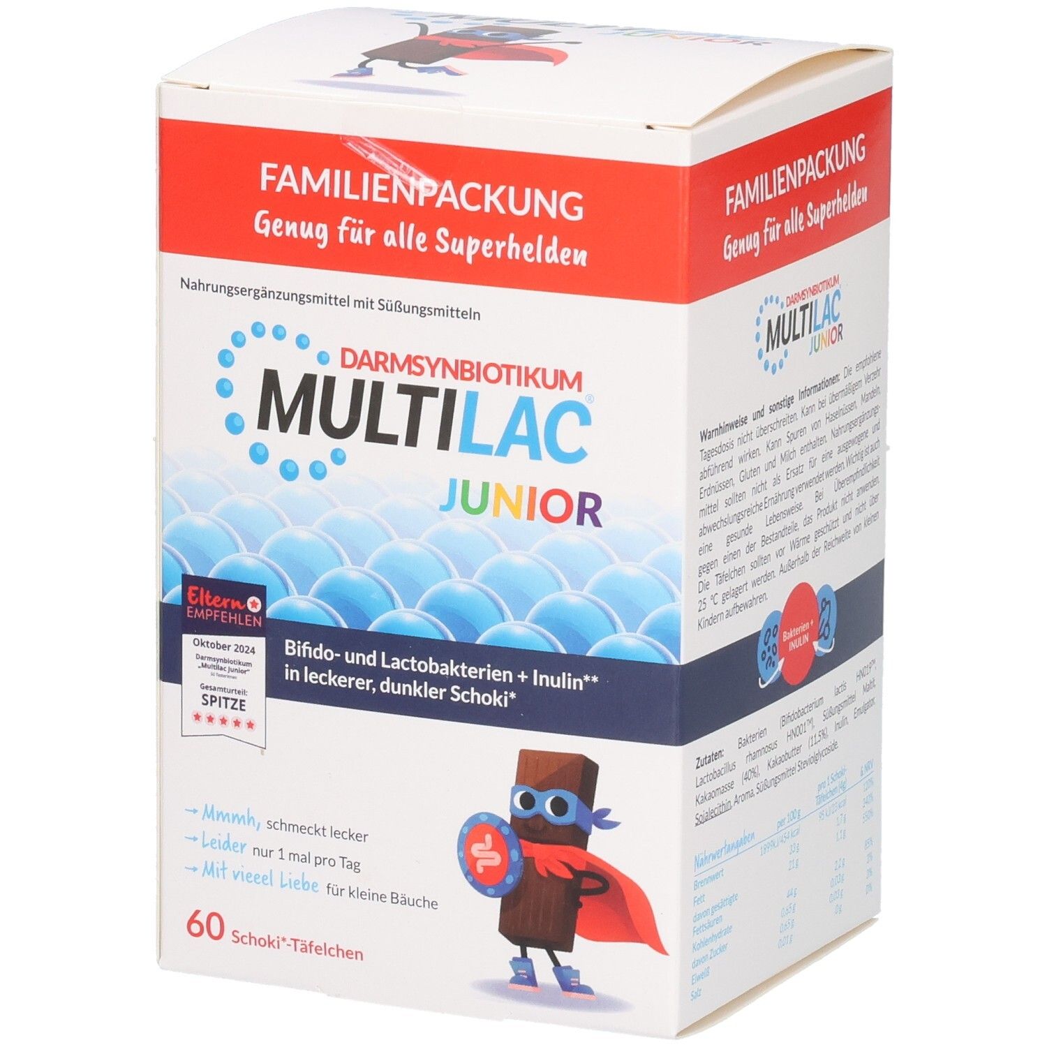 Multilac Darmsynbiotikum Junior Täfelchen 60 St