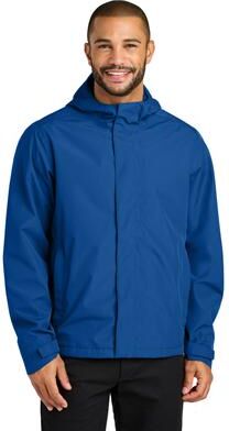 Port Authority J714 C-FREE Rain Jacket in True Royal Blue size Small   Polyester