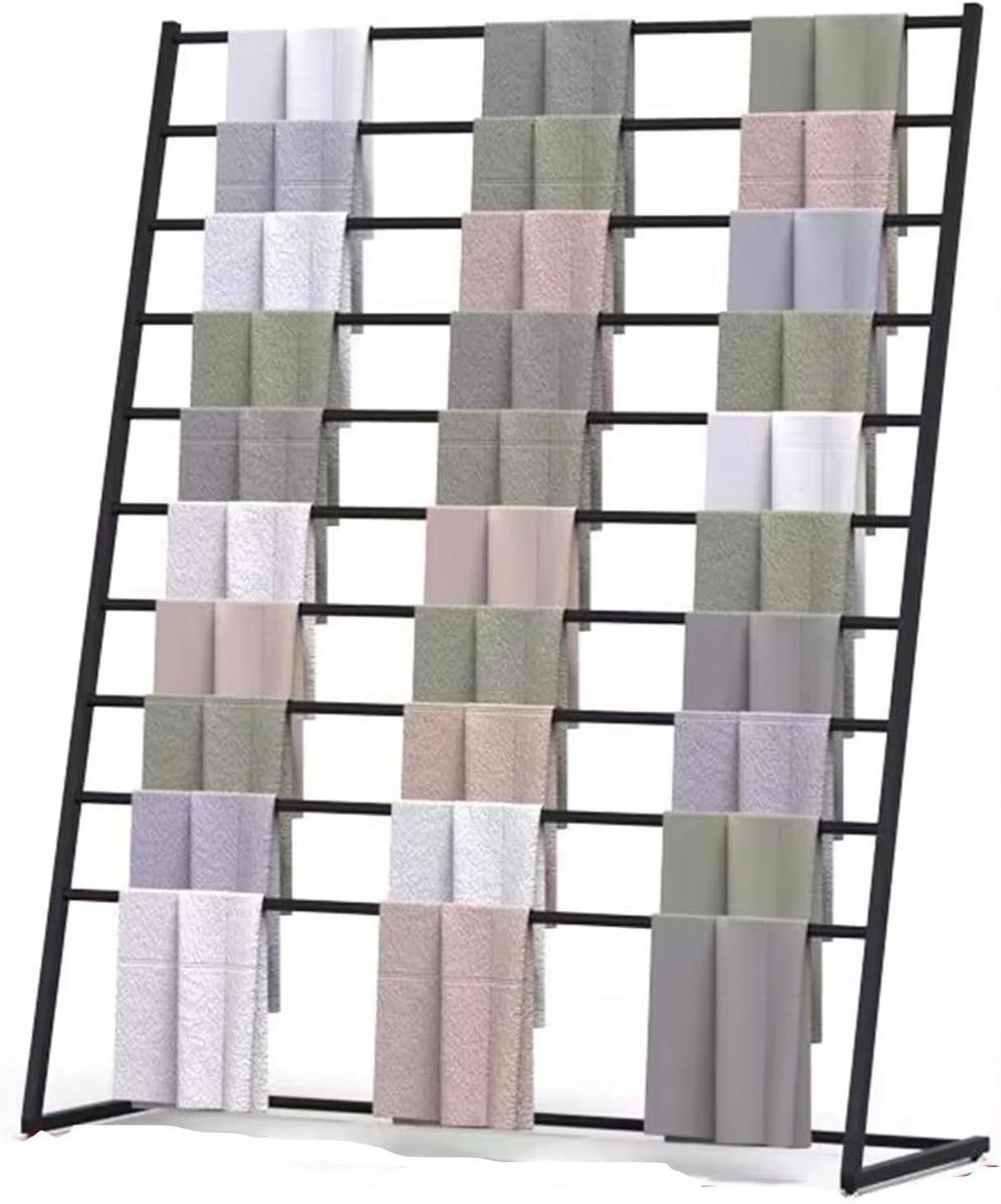 Gouden Sjaal Display Stand - Vrijstaande Kledinghanger voor Presentatie - Hoogte: 145 cm