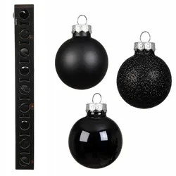 Christmas Decorations 9 Weihnachtskugeln Glas 3cm Christbaumkugeln Weihnachtsbaumkugeln Christbaumschmuck Weihnachtsbaumschmuck Schwarz