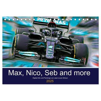 Max, Nico, Seb and more (Tischkalender 2025 DIN A5 quer), CALVENDO Monatskalender