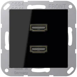 Jung Multimedia-Anschluss sw MA A 1133 SW