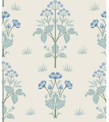 Morris & Co. Meadow Sweet Chalk and Wedgwood Peel and Stick Wallpaper