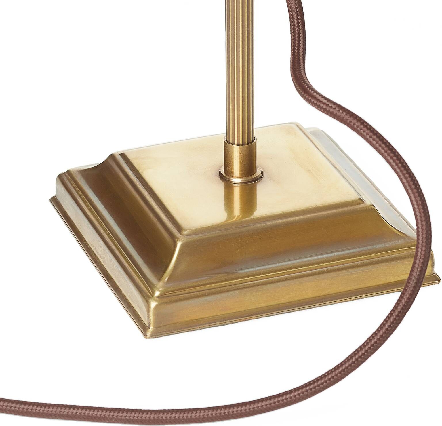 Berliner Messinglampen Lampa stołowa TULSI, zielony, salon / jadalnia, szkło, antyczny