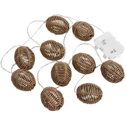 House Nordic Carlisle LED Lichterkette - Natur/Schwarz, 180 cm